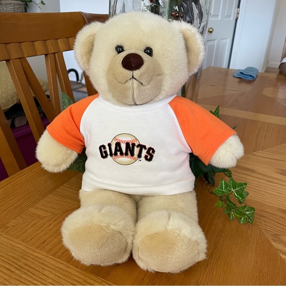 Build A Bear Beige Bear with Giants Shirt - Picture 1 of 5